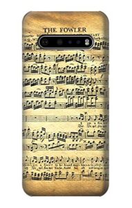 r2667 the fowler mozart music sheet case cover for lg v60 thinq 5g