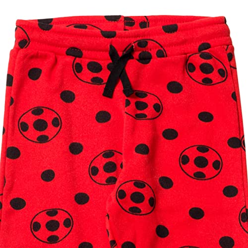 Miraculous Ladybug Big Girls Fleece 2 Pack Leggings Black/Red 14-16