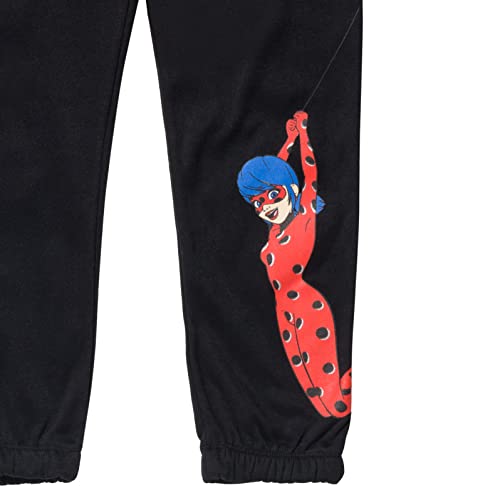 Miraculous Ladybug Big Girls Fleece 2 Pack Leggings Black/Red 14-16