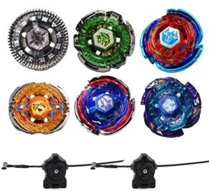 gyros 6 pack bey burst battling tops metal fusion starter set with stickers two launchers