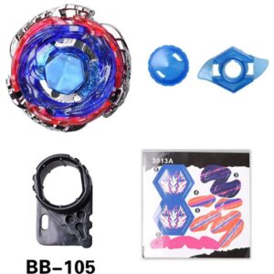 Gyros 6 Pack Bey Burst Battling Tops Metal Fusion Starter Set with Stickers Two Launchers