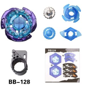 Gyros 6 Pack Bey Burst Battling Tops Metal Fusion Starter Set with Stickers Two Launchers