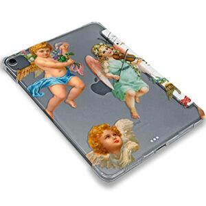 Cute Renaissance Angels Cupid case Compatible with iPad Mini Air Pro 7.9 8.3 9.7 10.2 10.9 11 12.9 inch Pattern Cover New 2022 2021 Trifold Stand 3 4 5 6 7 8 9 Generation 591 (11" Pro 1/2/3 gen)