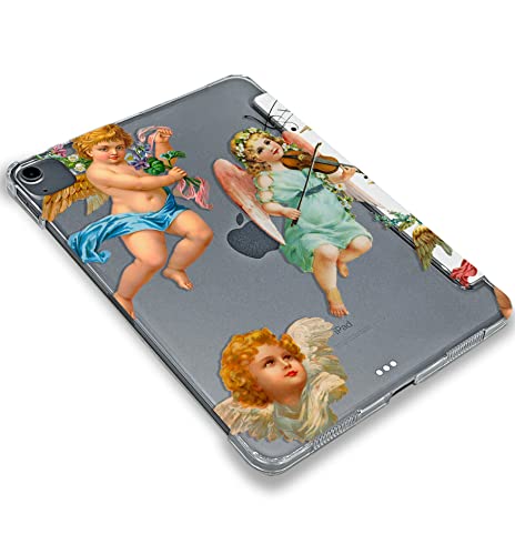 Cute Renaissance Angels Cupid case Compatible with iPad Mini Air Pro 7.9 8.3 9.7 10.2 10.9 11 12.9 inch Pattern Cover New 2022 2021 Trifold Stand 3 4 5 6 7 8 9 Generation 591 (11" Pro 1/2/3 gen)