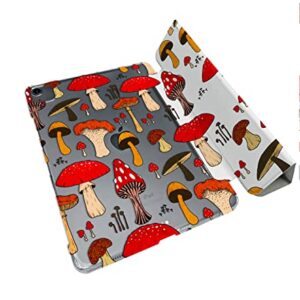 Cute Mushroom Toadstool Pattern Case Compatible with All Generations iPad Air Pro Mini 5 6 11 inch 12.9 10.9 10.2 9.7 7.9 Plastic Fabric Cover Slim Smart Stand SN1058 (8.3" Mini 6th gen)