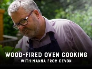 wood-fired oven cooking with manna from devon
