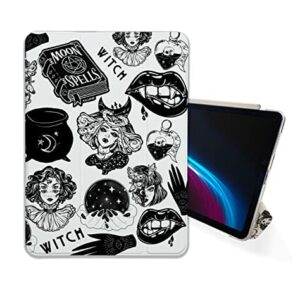 Halloween Witch Witchcraft case Compatible with iPad Mini Air Pro 7.9 8.3 9.7 10.2 10.9 11 12.9 inch Pattern Cover New 2022 2021 Trifold Stand 3 4 5 6 7 8 9 Generation 606 (11" Pro 1/2/3 gen)