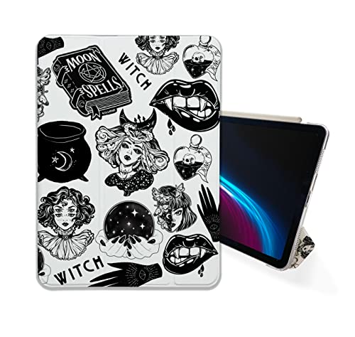 Halloween Witch Witchcraft case Compatible with iPad Mini Air Pro 7.9 8.3 9.7 10.2 10.9 11 12.9 inch Pattern Cover New 2022 2021 Trifold Stand 3 4 5 6 7 8 9 Generation 606 (11" Pro 1/2/3 gen)