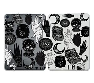 halloween witchcraft magical pattern case compatible with all generations ipad air pro mini 5 6 11 inch 12.9 10.9 10.2 9.7 7.9 plastic fabric cover slim smart stand sn1067 (8.3" mini 6th gen)