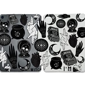 Halloween Witchcraft Magical Pattern Case Compatible with All Generations iPad Air Pro Mini 5 6 11 inch 12.9 10.9 10.2 9.7 7.9 Plastic Fabric Cover Slim Smart Stand SN1067 (8.3" Mini 6th gen)