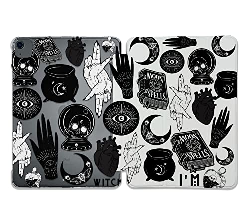 Halloween Witchcraft Magical Pattern Case Compatible with All Generations iPad Air Pro Mini 5 6 11 inch 12.9 10.9 10.2 9.7 7.9 Plastic Fabric Cover Slim Smart Stand SN1067 (8.3" Mini 6th gen)