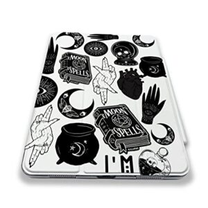 Halloween Witchcraft Magical Pattern Case Compatible with All Generations iPad Air Pro Mini 5 6 11 inch 12.9 10.9 10.2 9.7 7.9 Plastic Fabric Cover Slim Smart Stand SN1067 (8.3" Mini 6th gen)