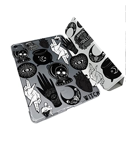 Halloween Witchcraft Magical Pattern Case Compatible with All Generations iPad Air Pro Mini 5 6 11 inch 12.9 10.9 10.2 9.7 7.9 Plastic Fabric Cover Slim Smart Stand SN1067 (8.3" Mini 6th gen)