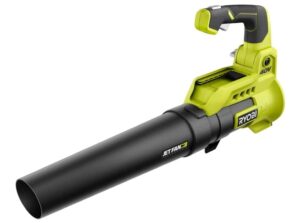 lawn care bundle ryobi 110 mph 525 cfm 40-volt lithium-ion cordless variable-speed jet fan bare tool leaf blower, battery and charger not included (bulk packaged)