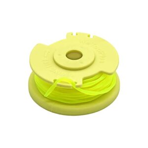 WETOOLPLUS AC80RL3 0.080" Replacement Spool Line & Cap for Ryobi One+ 18v 24v 40v Auto-Feed Trimmer Compatible with Ryobi Weed Wacker String with 522994001 AC14HCA Cap Covers(10 Spools + 1 Cap)