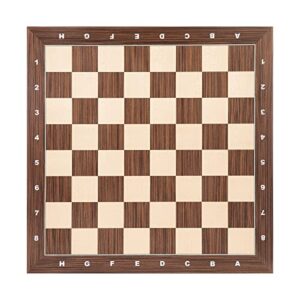 Woodronic 21" Professional Wood Chess Board, Tournament Chess Board with 2.25" Squares, Ideal Gift for Chess Players