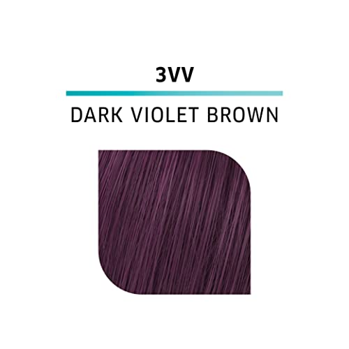 WELLA Color Charm Demi Permanent Hair Color, 3VV Dark Violet Brown 2 oz