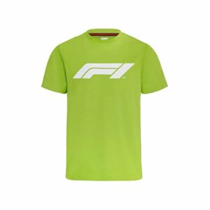 formula 1 - official merchandise - large f1 logo t-shirt - lime - size: m