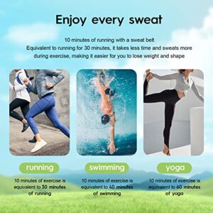 Portzon Waist Trainer for Women Weight Loss, Waist Trimmer Sweat Belt for Women Men Stomach Trainer for Women Sauna Belt Tummy Toner Low Back and Lumbar Support Sauna Suit Effect