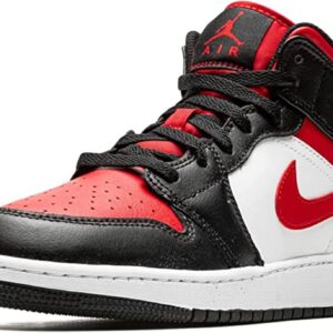 Nike Kids Air Jordan 1 Retro High OG GS Basketball Shoe, Black/Fire Red-white, 5.5 Big Kid