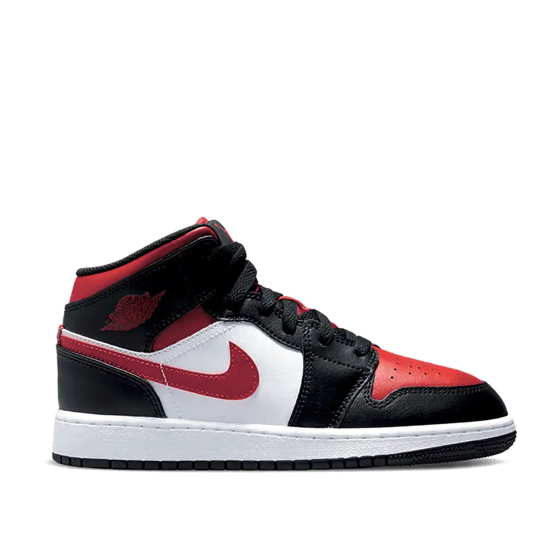 Nike Kids Air Jordan 1 Retro High OG GS Basketball Shoe, Black/Fire Red-white, 5.5 Big Kid