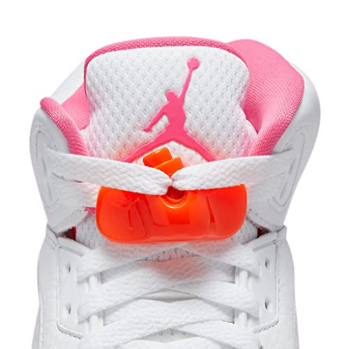 Jordan Boy's Jordan 5 Retro (Big Kid) White/Pinksicle/Safety Orange 5 Big Kid M