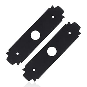 amthkno ac04215 reversible heavy duty hardened steel edger blade - for replacement ryobi 8 inch edger blade, fits edgers models ut50500, ut15518, ry15518, ryedg11, p2310 and p2300b. (2)