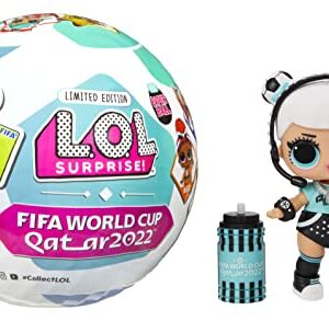 LOL Surprise X FIFA World Cup Qatar 2022 Dolls with 7 Surprises Including Accessories, Limited Edition Collectible Doll with Soccer Theme, Holiday Toy, Great Gift for Kids Girls Ages 4 5 6+ Years