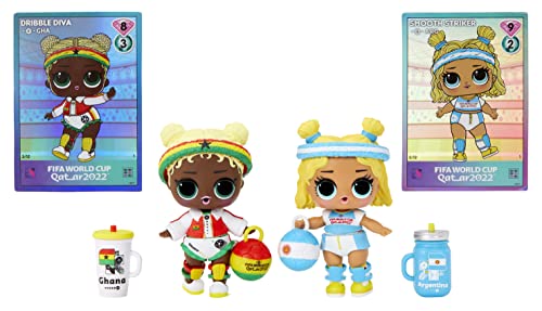 LOL Surprise X FIFA World Cup Qatar 2022 Dolls with 7 Surprises Including Accessories, Limited Edition Collectible Doll with Soccer Theme, Holiday Toy, Great Gift for Kids Girls Ages 4 5 6+ Years