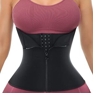 yadifen corset waist trainer for women lower belly fat sweat waist trimmer workout body shaper