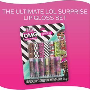 LOL OMG! 6 Piece Lip Gloss Clamshell