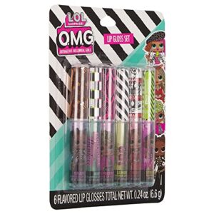 LOL OMG! 6 Piece Lip Gloss Clamshell