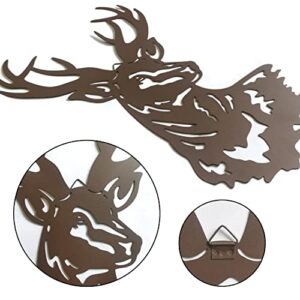 Hokfirm Deer Wall Decor Deer Silhouette Wall Decor Metal Deer Wall Art Indoor and outdoor Wall Decor