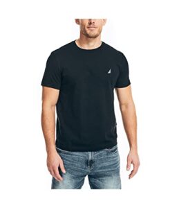 nautica men's j-class t-shirt, true black, medium