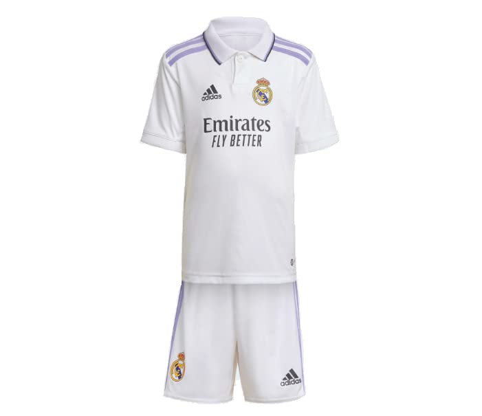 adidas Kids Unisex Soccer Real Madrid 22/23 Home Mini Kit (as1, alpha, xx_s, regular, 2XS)