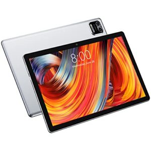 tablet 10 inch android tablets丨wetap android 12 tablet, 3gb ram 64gb rom, 2mp+8mp camera, 1280x800 ips google tablets, quad-core processor tablets, wi-fi bluetooth 5000mah long lasting battery silver