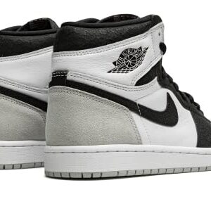 Nike mens Air Jordan 1 Retro High Sneaker, White/Black-grey Fog-bleached, 11