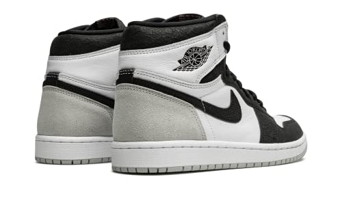 Nike mens Air Jordan 1 Retro High Sneaker, White/Black-grey Fog-bleached, 11