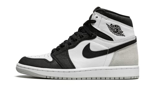 Nike mens Air Jordan 1 Retro High Sneaker, White/Black-grey Fog-bleached, 11