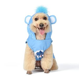 care bear for pets halloween grumpy bear sleeveless hoodie- s -| cozy hoodie for dogs | fun and cute halloween costumes for dogs| officially licensed care bears pet products, blue (ff23144)