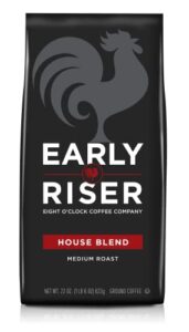 early riser house blend ground coffee, 1.4 pound (pack of 1)