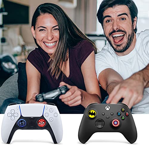 10Pcs Analog Thumb Grip Stick Cover, Dualsense Wireless Controllers Game Remote Joystick Cap, Non-Slip Silicone Handle Protection Cover for PS5/PS4/Xbox one/360/Nintendo Switch PRO