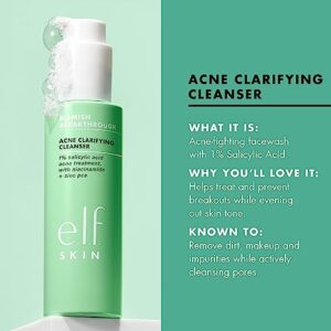 e.l.f. SKIN Blemish Breakthrough Acne Clarifying Cleanser, Facial Cleanser For Fighting Blemishes, Infused With Salicylic Acid, Vegan & Cruelty-Free
