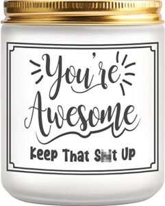 friendship scented candle gifts, thank you gifts for friends female, male, funny inspirational gifts for birthday thanksgiving, cute going away gifts for bff, bestie