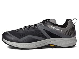 merrell mqm 3 sneakers for men offers textile lining, round-toe silhouette, and lace-up closure black/charcoal 11.5 m