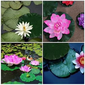 Hemoton Pond Plants Lilly Pads Resin Water Plant 3Pcs Artificial Floating Foam Leaves, Artificial Foliage Pond Decor (11inch/ 28cm) Floating Aquarium Plants Flower Plants Decor