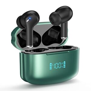 myinnov active noise cancelling wireless earbuds,bluetooth 5.3 headphones with 6 microphones,ture wireless in-ear detection ear buds, ipx6 waterproof stereo earphones for iphone&android