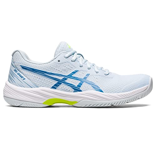 ASICS Women's Gel-Game 9 Tennis Shoes, 9, Sky/Reborn Blue