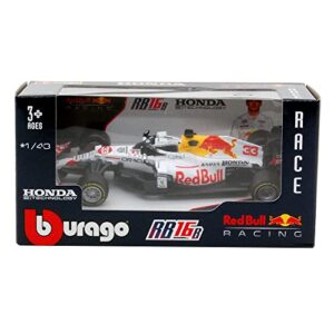 Bburago Red Bull F1#33 2021 Max Verstappen 1/43 Diecast Model Car Turkey White 38055