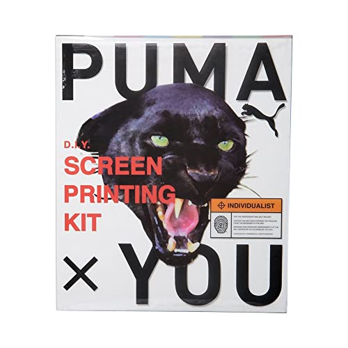 PUMA Mens X You Screen Print Kit Crew Neck Long Sleeve Athletic Tops Casual - White - Size M